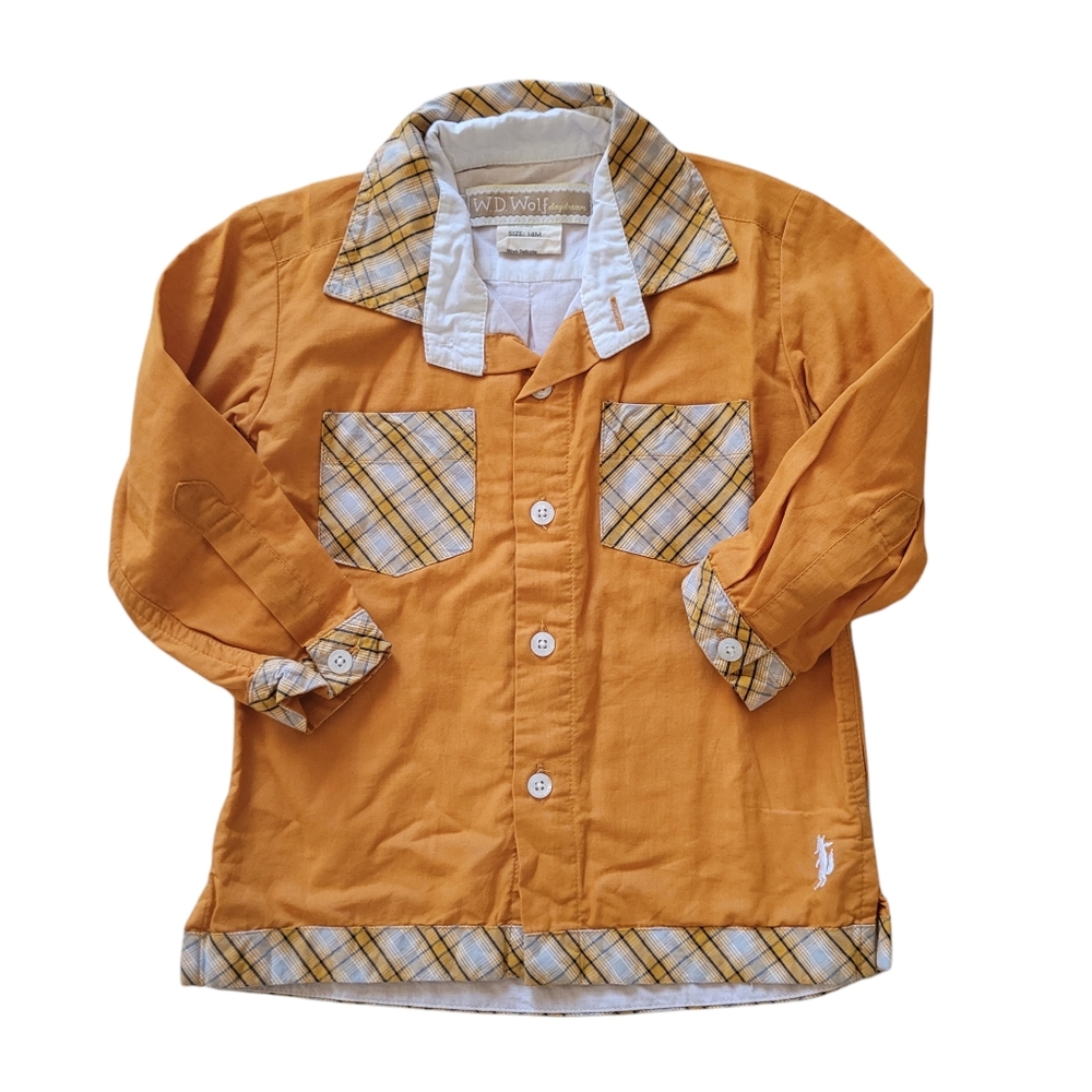Well Dressed Wolf Acorn Gather Boy's Shirt